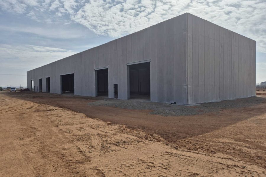 Vista de la nave industrial Vinos Cándido